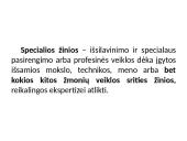 Specialių žinių samprata 11 puslapis