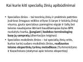 Specialių žinių samprata 15 puslapis