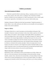 Children prostitution