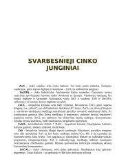 Cinko savybės ir junginiai 7 puslapis