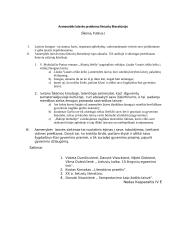 Asmenybės laisvės problema lietuvių literatūroje. Kalbėjimo planas