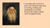 Leonardo Da Vinci. Presentation 3 puslapis