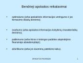 Apskaita verslo įmonėje (skaidrės) 10 puslapis