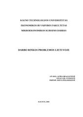 Darbo rinkos situacija ir problemos Lietuvoje 1 puslapis