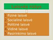 Laisvės rūšys
