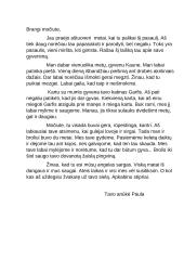 Laiškas močiutei