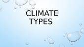 Climate types 