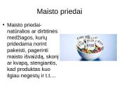 Medžiagos mūsų aplinkoje. Maisto priedai 4 puslapis