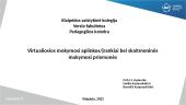 Virtualiosios mokymosi aplinkos / įrankiai bei skaitmeninės mokymosi priemonės