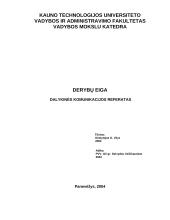 Derybų eiga