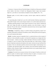  sveikatos priežiūros sektoriaus darbuotojų poilsio ir darbo režimo sąsajos su teikiamų paslaugų kokybe  3 puslapis