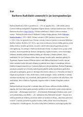 Barboros Radvilaitės asmenybė ir jos korespondencijos šviesoje