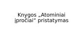 Knygos „Atominiai įpročiai“ pristatymas