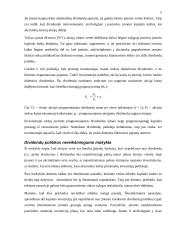 Dividendų mokėjimo politika įmonėje 5 puslapis