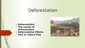 Deforestation