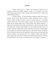 Draudimo esmė ir vaidmuo finansų sistemoje. Draudimo objektas, formos, šakos ir grupės 3 puslapis