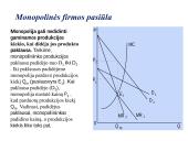 Monopolinė rinka. Oligopolinė rinka. Monopolinė konkurencija 19 puslapis