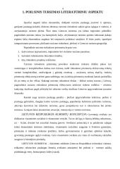 Poilsinio turizmo vystymosi perspektyvos Lietuvoje 3 puslapis