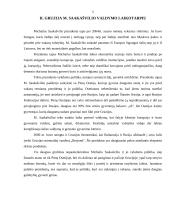 E. Ševardnadzės ir M. Saakašvilio vykdyta politika Gruzijoje 5 puslapis