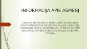 Asmeniui reikalingos informacijos atpažinimas 14 puslapis