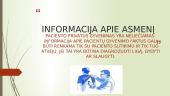 Asmeniui reikalingos informacijos atpažinimas 15 puslapis