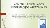 Asmeniui reikalingos informacijos atpažinimas 3 puslapis