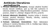 Antika ir jos ženklai literatūroje (skaidrės) 3 puslapis