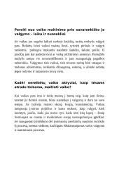 Ką daryti, jei vaikas nevalgo? 2 puslapis