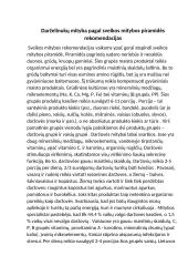 Darželinukų mityba pagal sveikos mitybos piramidės rekomendacijas