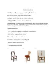 Medinė kėdė. Technologijų mokyklinio brandos egzamino baigiamojo darbo aprašas 6 puslapis
