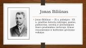 Pristatymas - Jonas Biliūnas 2 puslapis