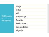Pasaulio gyventojų skaičius, pasiskirstymas, įvairovė 5 puslapis