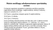 Sportininkų mitybos pagrindai. Subalansuotos mitybos racionalų analizė 15 puslapis