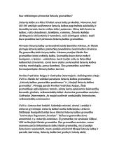 Kuo reikšmingos pirmosios lietuvių gramatikos?