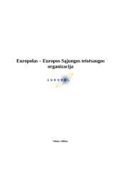 Europolas – Europos Sąjungos (ES) teisėsaugos organizacija