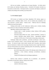 Europos centrinio banko (ECB) pinigų politikos bei atliekamų operacijų apžvalga ir vertinimas 7 puslapis