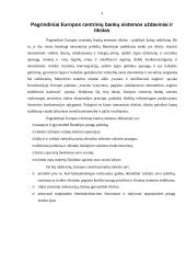 Europos centrinis bankas (ECB) ir jo funkcijos 4 puslapis