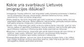 Imigracijos kryptys ir srautai Lietuvoje 5 puslapis