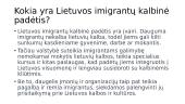 Imigracijos kryptys ir srautai Lietuvoje 9 puslapis