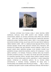 Europos Komisija (EK), jos veikla bei struktūra 4 puslapis