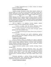 Europos Parlamento veikla bei sudėtis 3 puslapis