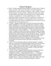 Faustas ir Margarita. Jų susitikimų analizė