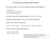 Behavioral Finance. Utility of Money 4 puslapis