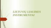 Lietuvių liaudies instrumentai. Skrabalai, kanklės