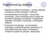 Įmonės investicinė veikla 8 puslapis