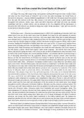 Who and how created the Grand Duchy of Lithuania?