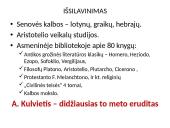 Renesanso asmenybės LDK. Abraomas Kulvietis 5 puslapis