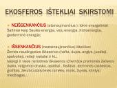 Ekosferos ištekliai ir su jų esama būkle siejamos ekologinės problemos  4 puslapis
