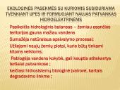Ekosferos ištekliai ir su jų esama būkle siejamos ekologinės problemos  9 puslapis