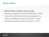 Socialinio darbo teorijos ir metodai. Bihevioristinė socialinio darbo teorija 2 puslapis